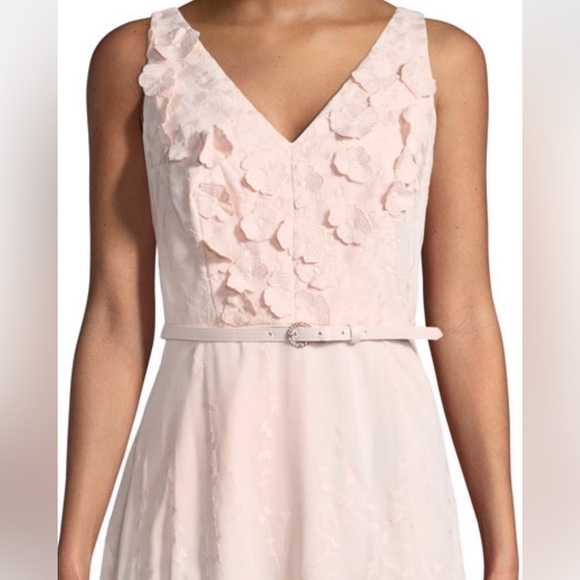 Karl Lagerfeld Light Pink Ros High Low Gown - Picture 6 of 9